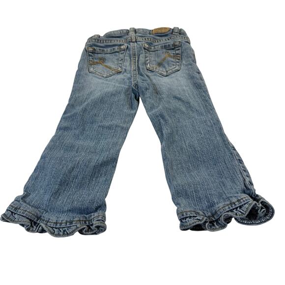 Children's Place Baby Girl 24M Ruffle Jeans - Picture 2 of 4
